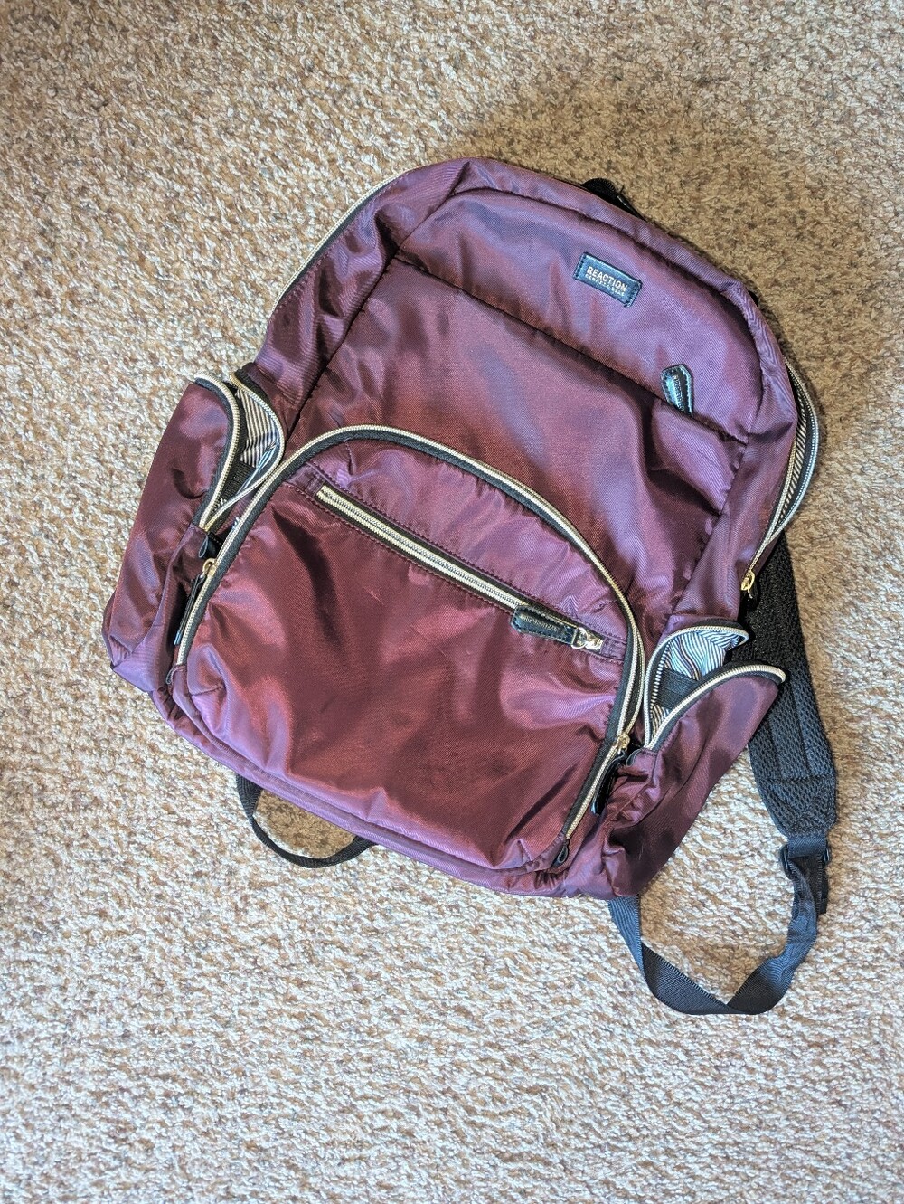 Kenneth Cole Reaction Sophie Backpack Plum Nylon